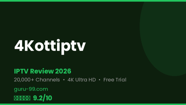 4Kottiptv Review 2026 — Free Trial, Pricing & Channels