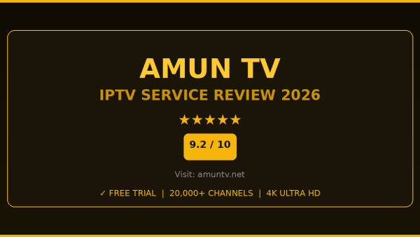 Amun TV Review 2026 — Free Trial, Pricing & Channels