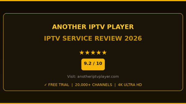 Another IPTV Player Review 2026 — Free Trial, Pricing & Channels