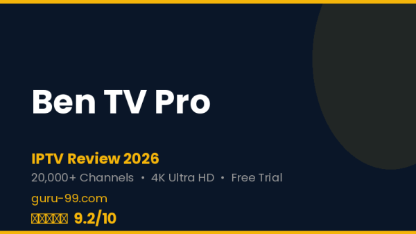 Ben TV Pro Review 2026 — Free Trial, Pricing & Channels