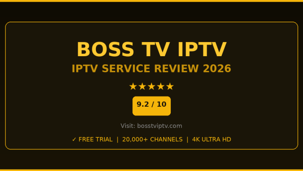 Boss TV IPTV Review 2026 — Free Trial, Pricing & Channels