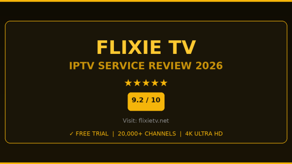 Flixie TV Review 2026 — Free Trial, Pricing & Channels