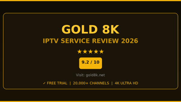 Gold 8K Review 2026 — Free Trial, Pricing & Channels