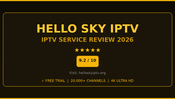 Hello Sky IPTV Review 2026 — Free Trial, Pricing & Channels