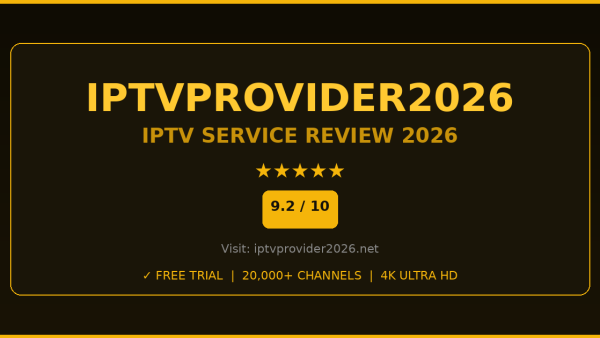 Iptvprovider2026 Review 2026 — Free Trial, Pricing & Channels