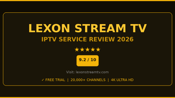 Lexon Stream TV Review 2026 — Free Trial, Pricing & Channels