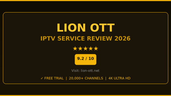 Lion OTT Review 2026 — Free Trial, Pricing & Channels