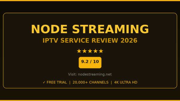 Node Streaming Review 2026 — Free Trial, Pricing & Channels
