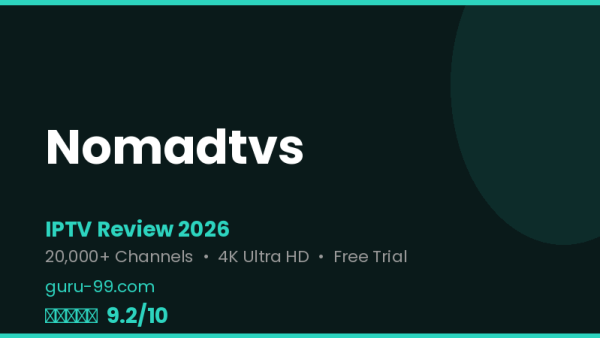 Nomadtvs Review 2026 — Free Trial, Pricing & Channels
