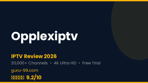 Opplexiptv Review 2026 — Free Trial, Pricing & Channels