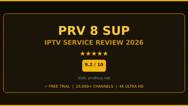 PRV 8 Sup Review 2026 — Free Trial, Pricing & Channels