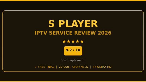 S Player Review 2026 — Free Trial, Pricing & Channels