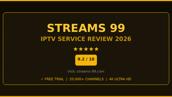 Streams 99 Review 2026 — Free Trial, Pricing & Channels
