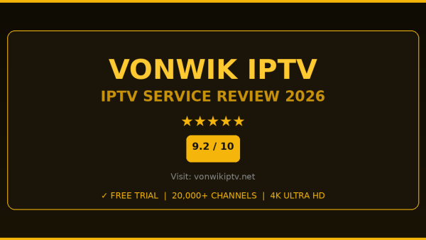 Vonwik IPTV Review 2026 — Free Trial, Pricing & Channels