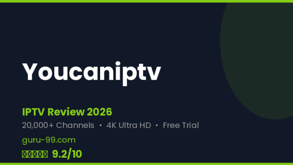Youcaniptv Review 2026 — Free Trial, Pricing & Channels