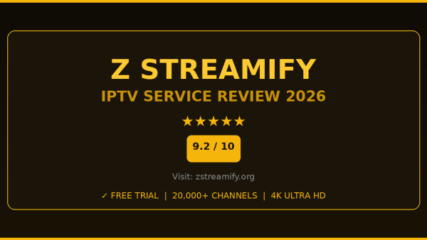 Z Streamify Review 2026 — Free Trial, Pricing & Channels