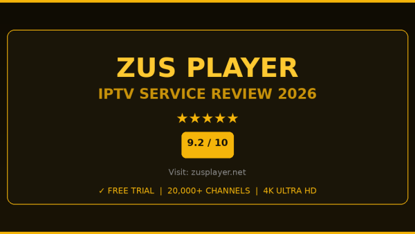 Zus Player Review 2026 — Free Trial, Pricing & Channels